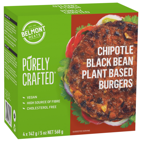 1010852_PURELY CRAFTEDΓäó_Plant Based_Chipotle Black Bean Burgers_3D render
