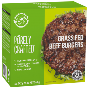 1010861_PURELY CRAFTEDΓäó_Grass Fed Beef Burgers_3D render